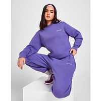 Nicce Small Logo Crew Sweatshirt - Purple - Womens