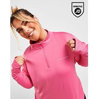 Pink Soda Sport Plus Size 1/4 Zip Top - Pink - Womens