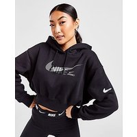 Nike Swoosh Fleece Overhead Hoodie - Black - Womens