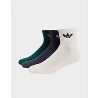 adidas Originals 3-Pack Mid Ankle Socks - Multi Coloured