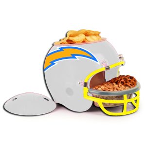 Los Angeles Chargers Snack Helmet - 9.25w x 10h x 12d inch Official Merchandise