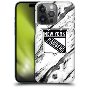 New York Rangers NHL Marble Pattern Graphic Phone Case - iPhone